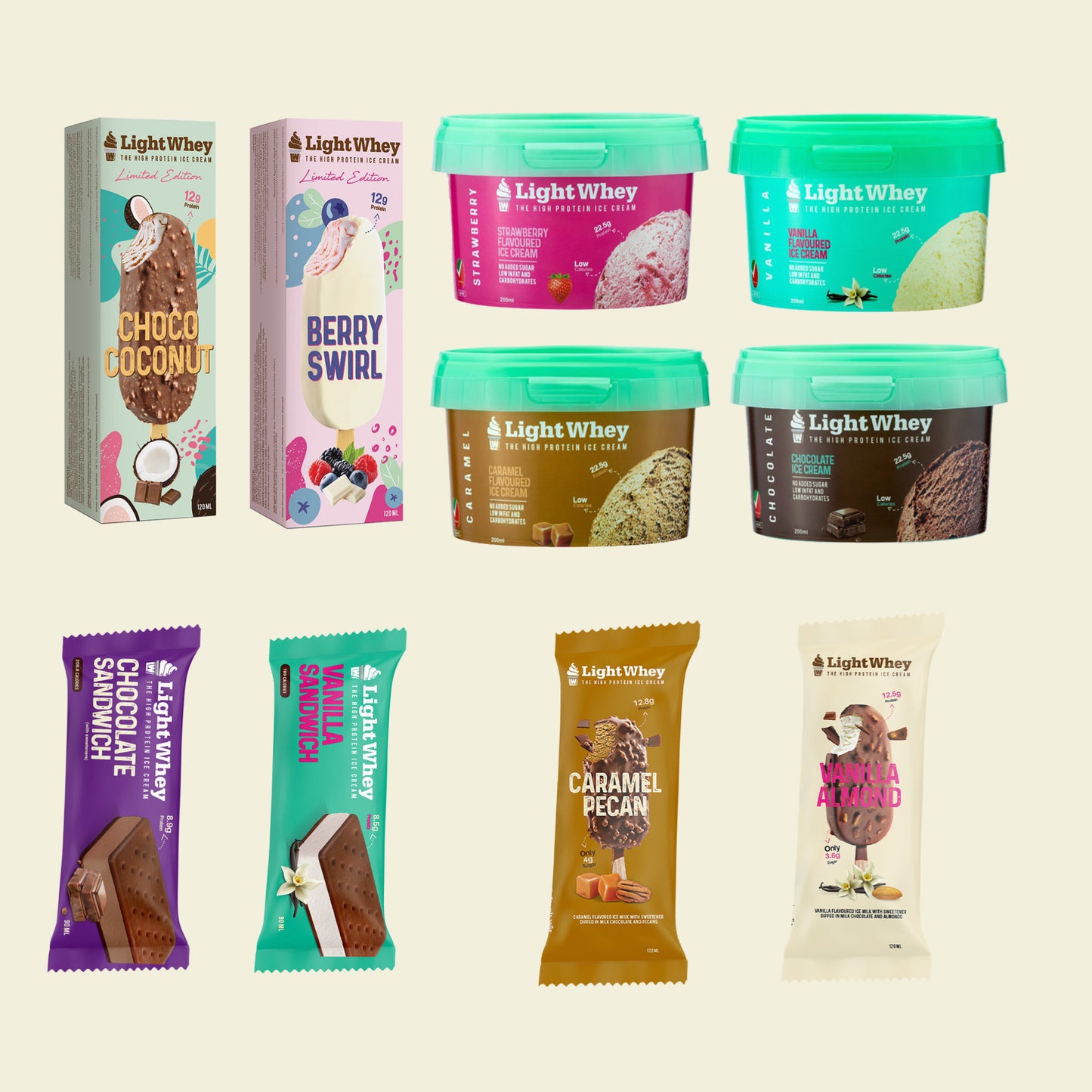 Summer Ice Cream Mix Box (12 pieces)  بوكس الصيف المتنوع الجاهز